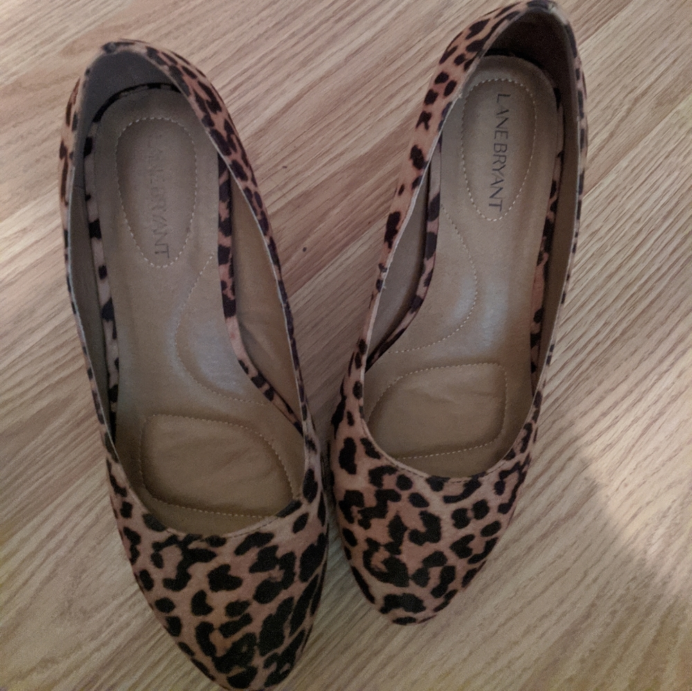 Leopard print block heels...
